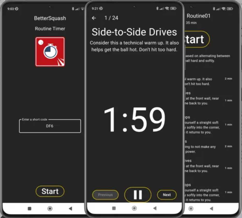 Using the free companion app makes practicing easier