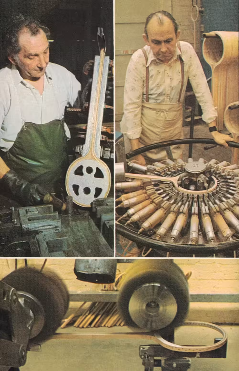 How Were Wooden Squash Rackets Made?